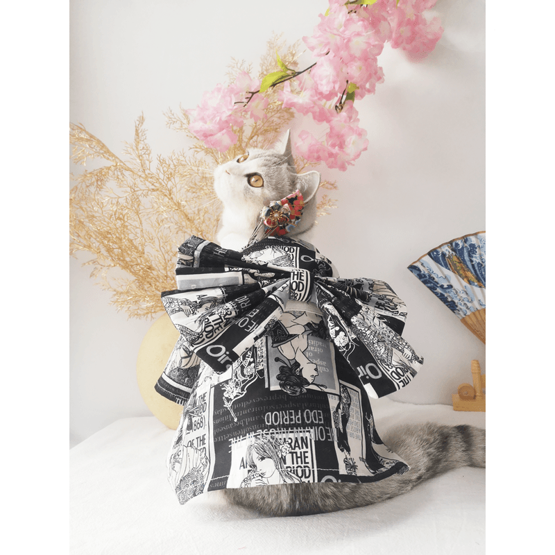 Pet Couture: Cherry Blossom Geisha Small Dog And Cat Clothes-2