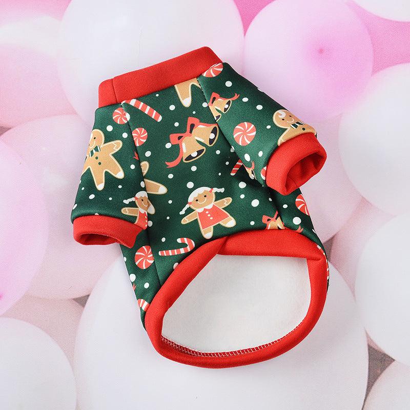 Festive Cartoon Pet Vest - Christmas Dog Clothes For A Stylish Holiday Season-3