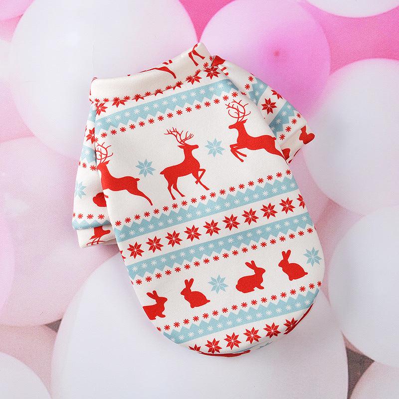 Festive Cartoon Pet Vest - Christmas Dog Clothes For A Stylish Holiday Season-1